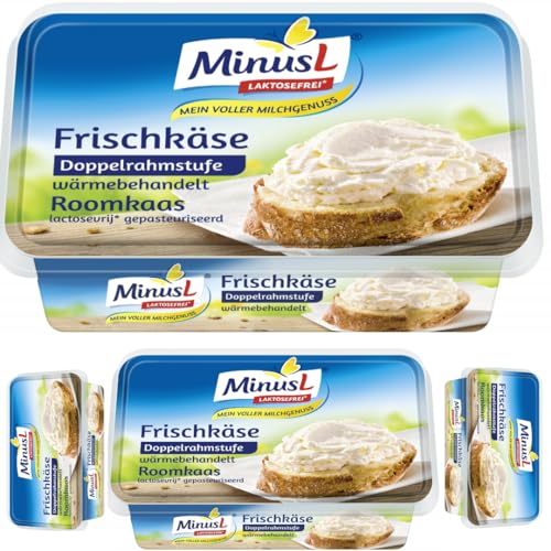 Minus L Frischkäse natur Frischkäse käse 200 gramm x 4 STÜCK [Frischegarantie] von Pufai