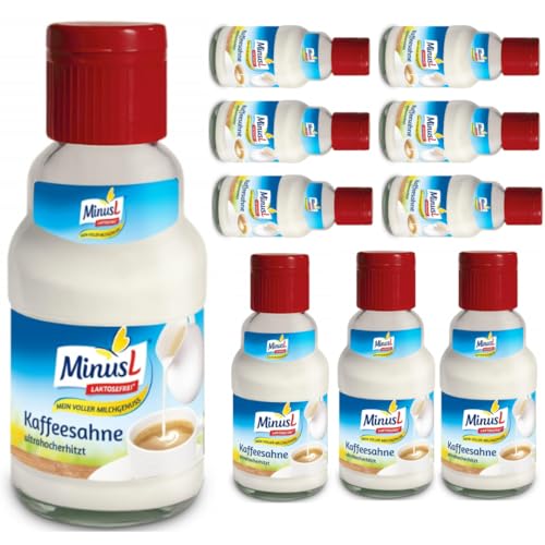 Minus L Kaffeesahne 10% Coffee cream laktosefrei 165 gramm x 10 Stück von Pufai