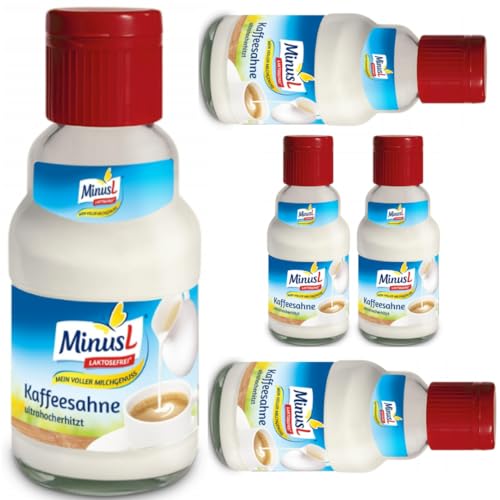 Minus L Kaffeesahne 10% Coffee cream laktosefrei 165 gramm x 5 Stück von Pufai