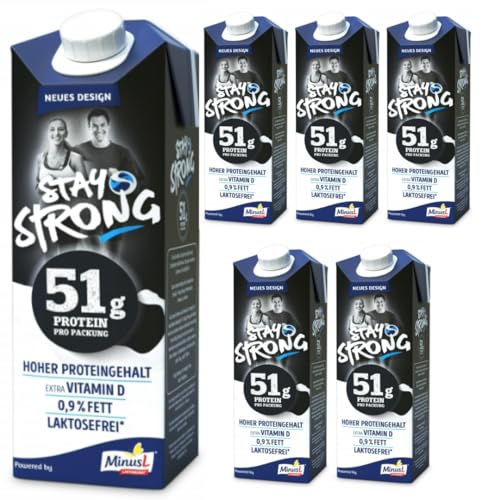 Minus L Stay Strong H-Milch Hoher Proteingehalt 1000 mililiter x 6 Stück von Pufai