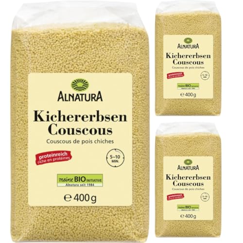 Mit Pufai Grocery, Alnatura Kichererbsen Couscous 400 Gramm x 3 STÜCK von Pufai