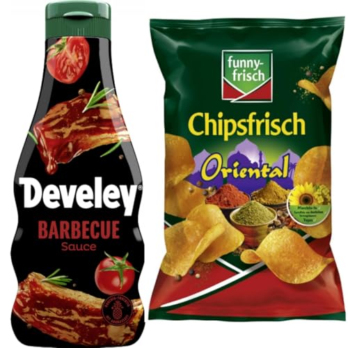 Mit Pufai Grocery, Barbecue Sauce 250 Gramm, Funny-frisch Chipsfrisch Oriental Chips Cracker 150 gramm x 1 Stück von Pufai