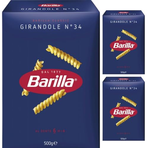 Mit Pufai Grocery, Barilla Pasta Nudeln Girandole No 34 500 gramm x 3 Stück von Pufai