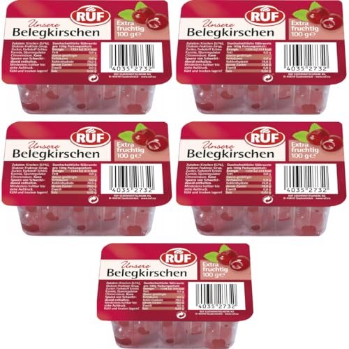 Mit Pufai Grocery, Belegkirschen Rot kirschen100 Gramm x 5 Packs von Pufai