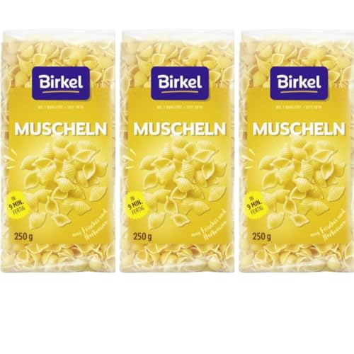 Mit Pufai Grocery, Birkel's No. 1 Muscheln Pasta Nudeln 250 gramm x 3 Stück von Pufai