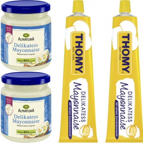 Mit Pufai Grocery, Delikatess Mayonnaise 250 ml x 2er + Thomy Delikatess Mayonaise in der Tube 200 milimeter x 2 STÜCK von Pufai