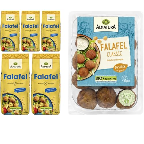 Mit Pufai Grocery, Falafel Mischung Snack Anlasser Gebäck 170 Gramm x 5 Stück mit 1 Stück Falafel Classic 160 Gramm von Pufai