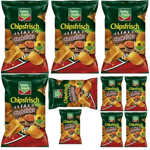 Mit Pufai Grocery, Funny-frisch Chipsfrisch Chakalaka Chips Cracker 150 gramm x 10 Stück von Pufai