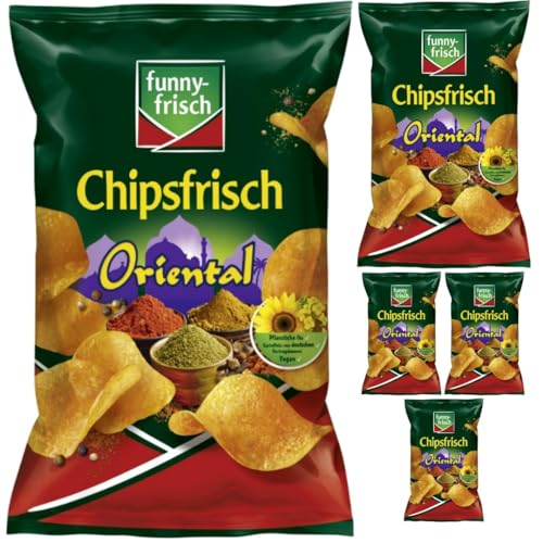 Mit Pufai Grocery, Funny-frisch Chipsfrisch Oriental Chips Cracker 150 gramm x 5 Stück von Pufai