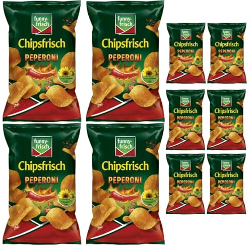 Mit Pufai Grocery, Funny-frisch Chipsfrisch Peperoni Chips Cracker 150 gramm x 10 Stück von Pufai