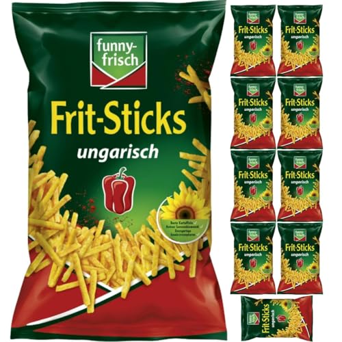 Mit Pufai Grocery, Funny-frisch Frit Sticks ungarisch Chips Cracker 100 gramm x 10 Stück von Pufai