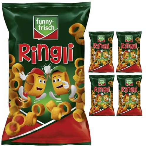 Mit Pufai Grocery, Funny-frisch Ringli Paprika chips crackers 75 gramm x 5 Stück von Pufai