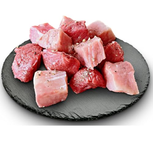 Mit Pufai Grocery, Gulasch gemischt Schwein und Rind 400 Gramm [Frischegarantie] von Pufai