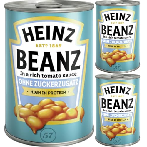 Mit Pufai Grocery, Heinz Beanz ohne Zuckerzusatz 415 Gramm x 3 STÜCK von Pufai