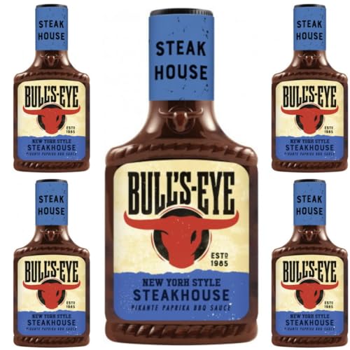 Mit Pufai Grocery, Heinz Bulls-Eye New York Style Steakhouse BBQ Sauce 300 Mililiter x 5 STÜCK von Pufai