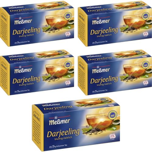 Mit Pufai Grocery, Meßmer Tee Feinster Darjeeling Tee 25 ST x 5 er Pack von Pufai