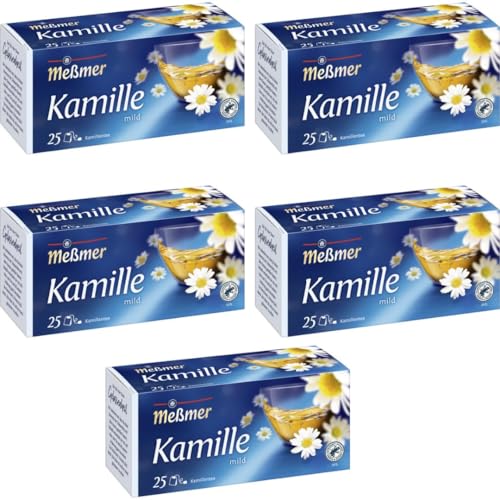 Mit Pufai Grocery, Meßmer Tee Kamille Tee 25 STÜCK X 1,5 gramm x 5 er Pack von Pufai