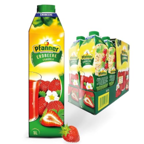 Mit Pufai Grocery, Pfanner Erdbeere Fruchtsaft 1000 milliliter x 6 STÜCK von Pufai