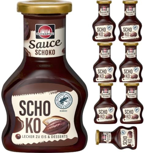 Mit Pufai Grocery, Schwartau Dessert Sauce Schokolade, zum Verfeinern von Desserts und Eis, 250ml x 8 Stück von Pufai