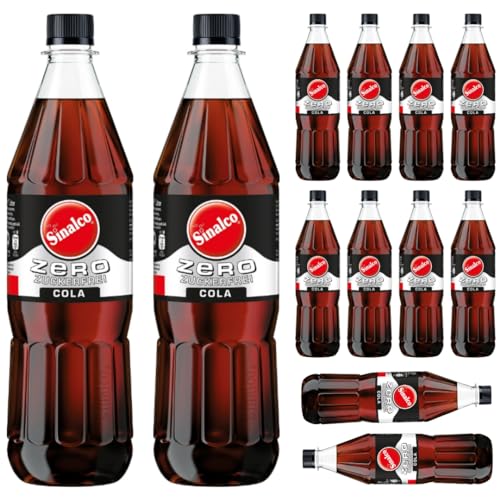 Mit Pufai Grocery, Sinalco Cola Zero Koffeinhaltige Limonade mit natürlichem Mineralwasser Cola-Limonade (Mehrweg) 1000 Mililiter x 12 STÜCK von Pufai