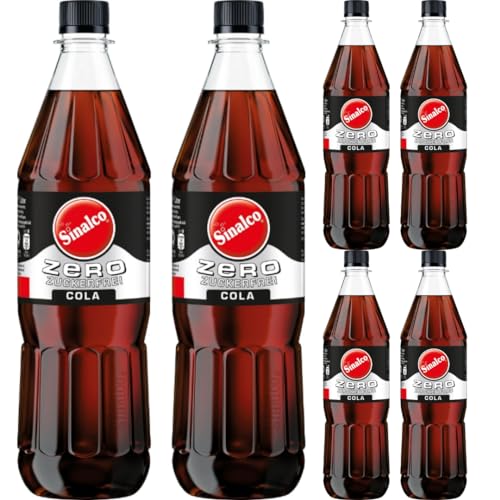 Mit Pufai Grocery, Sinalco Cola Zero Koffeinhaltige Limonade mit natürlichem Mineralwasser Cola-Limonade (Mehrweg) 1000 Mililiter x 6 STÜCK von Pufai