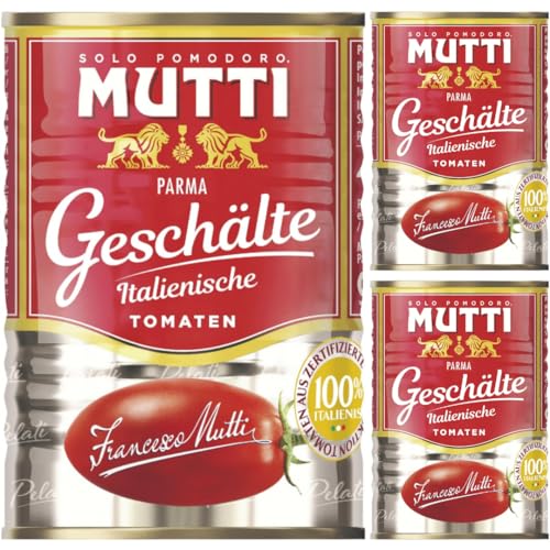 Mutti Geschälte Italienische Tomaten 400 gramm x 3 STÜCK von Pufai