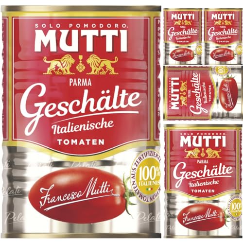 Mutti Geschälte Italienische Tomaten 400 gramm x 5 STÜCK von Pufai