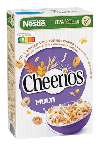 Nestlé Multi CHEERIOS Frühstücks-Cerealien aus 5 Vollkorngetreide-Sorten, 1er Pack 375 gr von Pufai