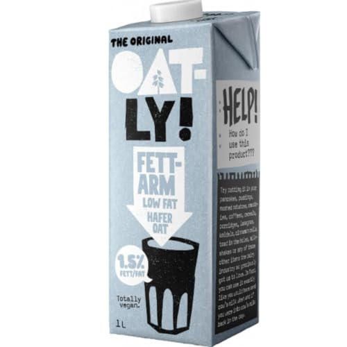 Oatly Haferdrink fettarm 1,5% Fett Oat Drink 1000 milliliter von Pufai