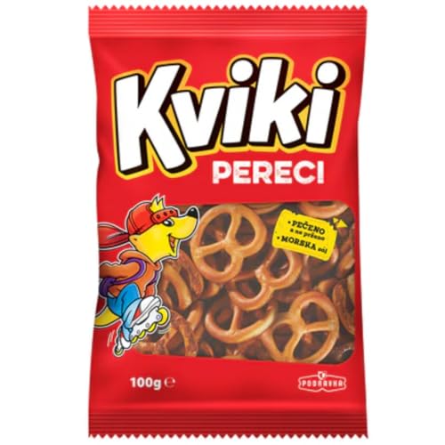 Podravka Kviki Mini Brezeln Cracker Keks 100 Gramm Tüte von Pufai