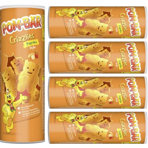 Pom-Bär Crizzlies Paprika Style Chips 150 Gramm x 5 Stück von Pufai