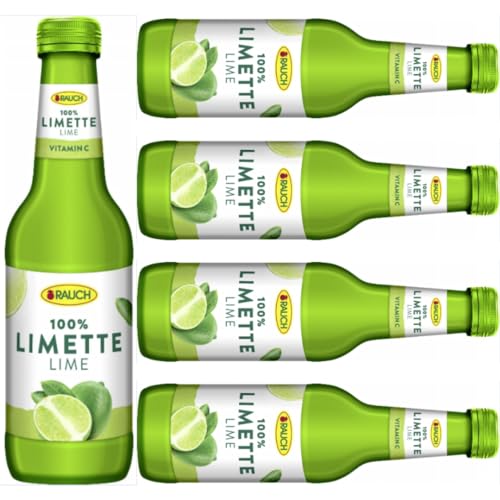 Rauch Culinary Limette Zitrone Zitronen-und Limettensaft sind zu 100% reiner Fruchtsaft Zitronensaft 250 milliliter x 5 Stück von Pufai