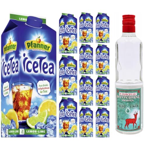 St. Hubertus Likör Geschenk (500 ml), Pfanner Ice Tea Eistee Zitrone-Limette 2000 milliliter x 12 STÜCK von Pufai