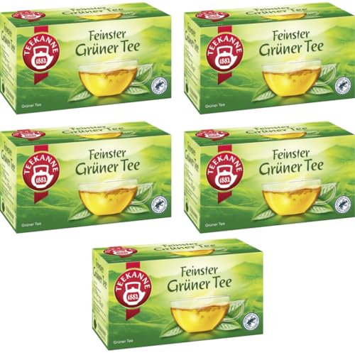 Teekanne Grüner Tee 20 Teebeutel x 1.75 gramm x 5 er Pack von Pufai