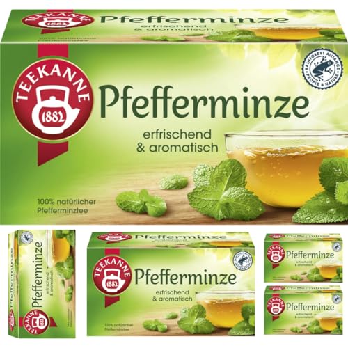 Teekanne Pefferminze Tee 20 x 2,25 gramm x 5 er Pack von Pufai