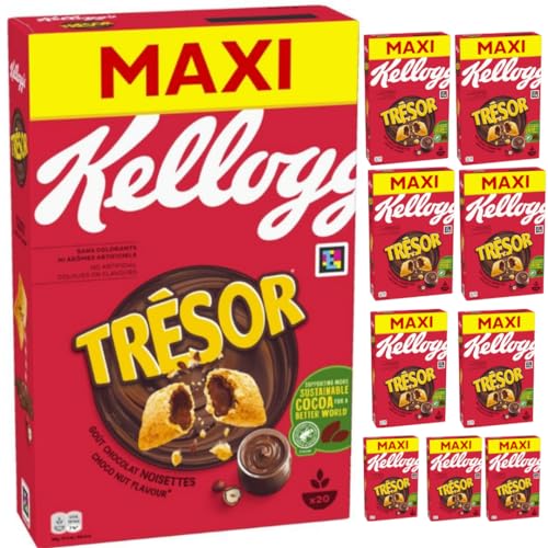 Tresor Choco Nut Cerealien Muesli Cornflakes 660 gramm x 10 Stück von Pufai