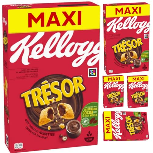 Tresor Choco Nut Cerealien Muesli Cornflakes 660 gramm x 5 Stück von Pufai