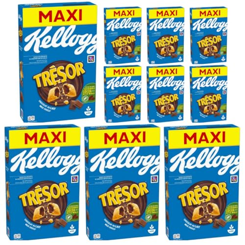 Tresor Milk Choco Cerealien Muesli Cornflakes 620 gramm x 10 Stück von Pufai