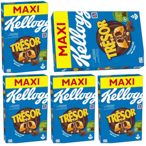 Tresor Milk Choco Cerealien Muesli Cornflakes 620 gramm x 5 Stück von Pufai