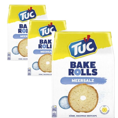 Tuc Bake Rolls Meersalz Cracker Keks 150 gramm x 3 STÜCK von Pufai