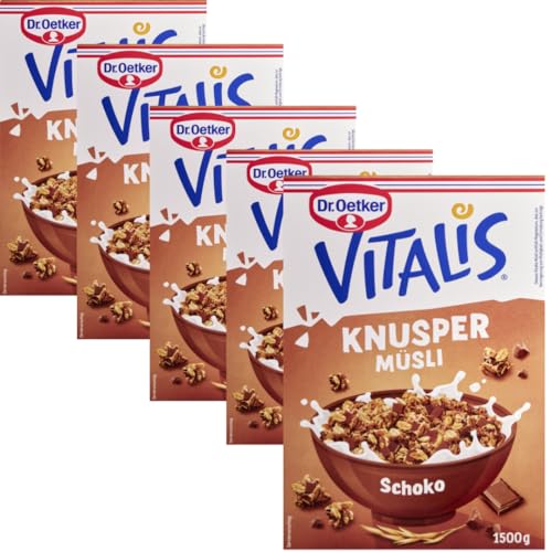 Vitalis Knusper Müsli Schoko Müsli 1500 gramm X 5 Packungen von Pufai