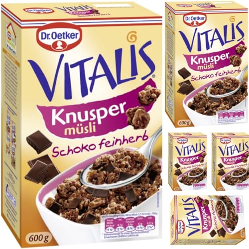 Vitalis Knusper Müsli Schoko feinherb Müsli 600 g X 5 STÜCK von Pufai