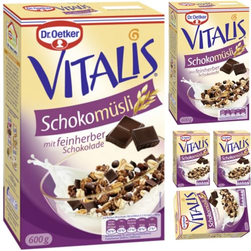 Vitalis Müsli Schoko feinherb Müsli 600 g X 5 Packungen von Pufai