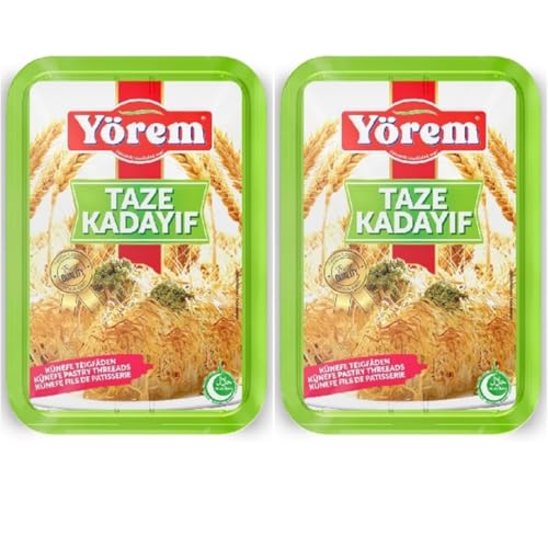 Von Pufai Grocery, Kataifi-Gebäckfäden, Kadayif Dubai, Schokolade, Kadaifi, 400 g, 2 Packungen von Pufai