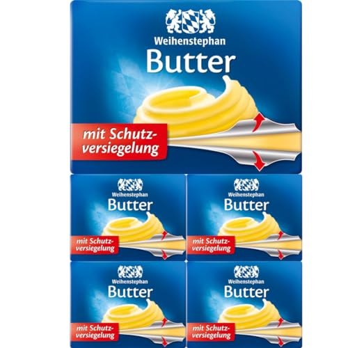 Weihenstephan Butter mit schutz versiegelung 250 gramm x 5 STÜCK mit Pufai Grocery [Frischegarantie] von Pufai