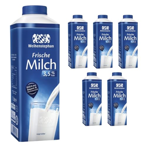 Weihenstephan Frische Milch 3,5% 1000 Mililiter x 6 Stück [Frischegarantie] von Pufai