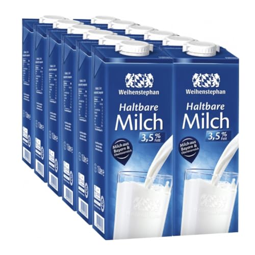 Weihenstephan Haltbare Milch 3,5% 1000 Mililiter X 12 STÜCK mit pufai grocery gratis von Pufai