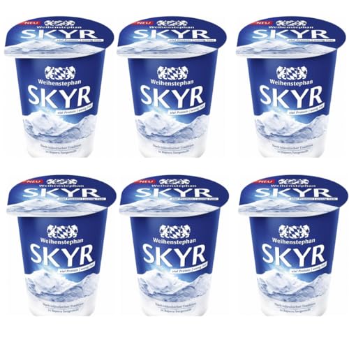 Weihenstephan Skyr natur Joghurt Milch 450 g x 6 Stück [Frischegarantie] von Pufai