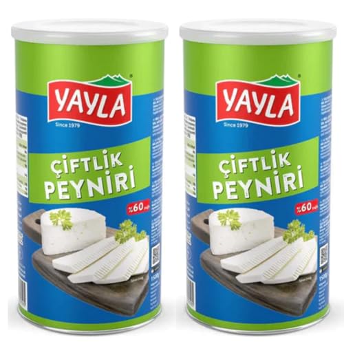 Yayla, Bauernkäse, Käse, Farm White Cheese, 60% Fett Köstlicher Dorfkäse Weißkäse 60% Fett 800 Gramm x 2 Stück von Pufai