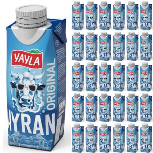 Yayla, Joghurtgetränk Ayran anatolischer Joghurt-Drink Nach Anatolischer Art, Sonderproduktionsgetränk 250 mililiter x 30 STÜCK von Pufai